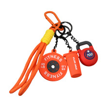 Porte-clés moderne en forme d'haltère,-Kiltlebell orange