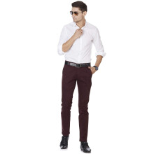 Tahvo Herre Slim Fit Bomulds-Lycra Chokolade Casual Bukser