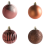 Beliani Set of 60 Baubles ISOJARVI Brown 4