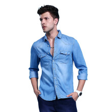 The Indian Garage Co Ανδρικό Μπλε Printed Slim Fit Casual Shirt