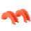 3/4 Inch D Ring Shackle Isolators Kit Black/Orange 1