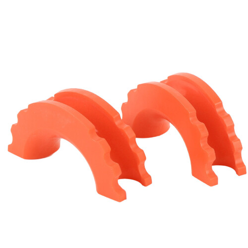 3/4 Inch D Ring Shackle Isolators Kit Black/Orange