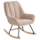 Beliani Rocking Chair KINNO Boucle Beige 4