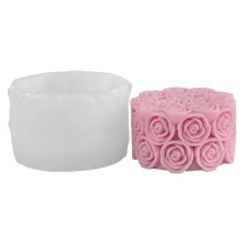 High Temperatures Resistant Rose Candle Mould For-5602