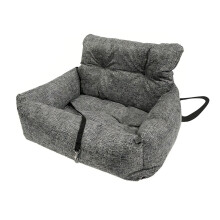 Simple To Carry Animal Rest Area For Car Use With Safe-Gray