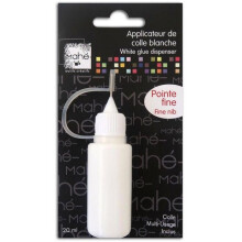 Weißer Kleber mit feiner Spitze - 20 ml