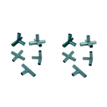 5Pcs 16mm Greenhouse Connectors Set Plastic T and Cross Garden Pole Joints for Sturdy Plant Support