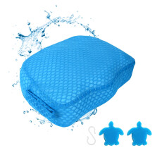 Hot Tub Booster Seat for Adults, Weighted NonSlip 3D Air Mesh Spa Cushion, QuickDry Blue Single Pack