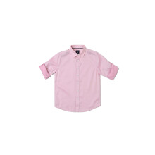 Heren Slim Fit Roze Textured Casual Shirt