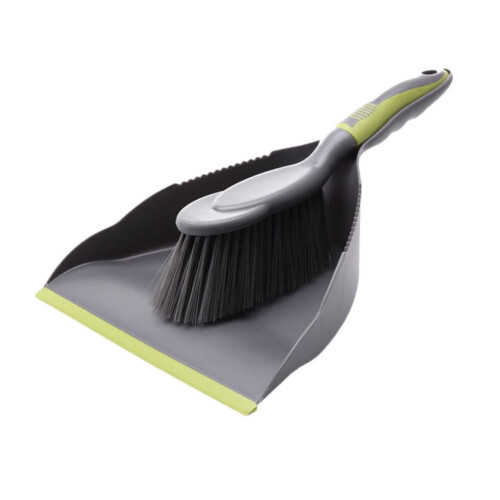 Mini Dustpan and Brush Set for Quick Desktop Cleanups with Soft Bristles and Compact Space Saving Design