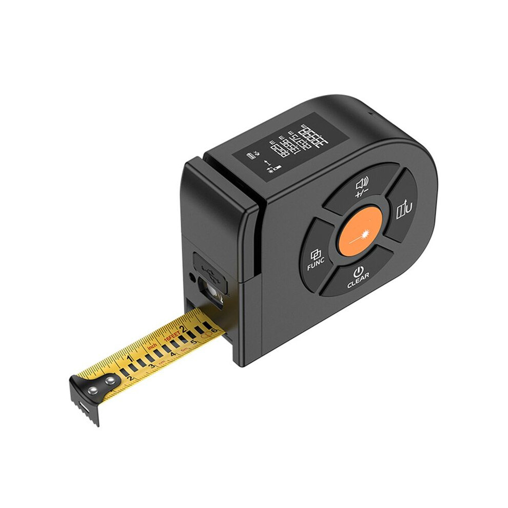 3 In 1 Laser Rangefinder 50M Tape Measure Ruler Lcd Display With Backlight Distance Meter Measurement Device Building 6032993240907