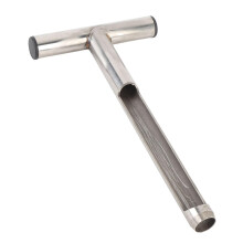 Stainless Steel Soil Sampler Probe with Ergonomic T Handle and Reusable Sample Bags for Lawn Garden Farm Soil Testing