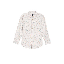 Allen Solly Jongens Grijze Slim Fit Gedrukt Casual Shirt