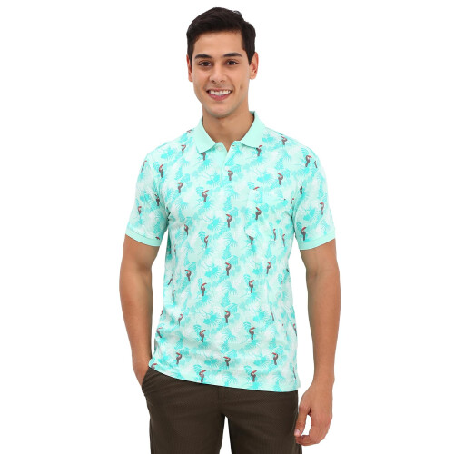 Allen Solly Ανδρικό Μπλε Πόλο T-Shirt