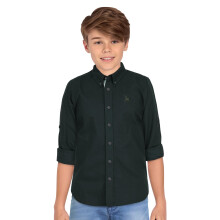 Allen Solly Jongens Zwarte Slim Fit Effen Casual Shirt