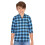 Παιδικό Μπλε Slim Fit Καρό Πουκάμισο 1