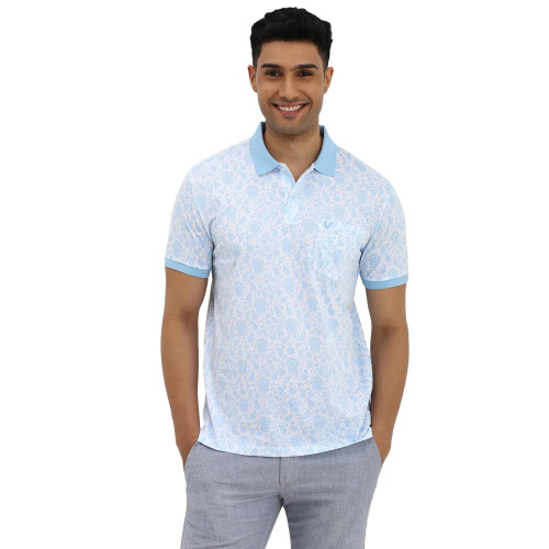 Allen Solly Ανδρικό Μπλε Πόλο T-Shirt