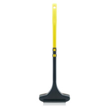 2 in 1 Window Screen Cleaning Brush, DualSided Wet Dry Cleaner with Extendable Handle, Pet Hair Remover Yellow