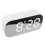 Mirror LED Alarm Clock, White, 5-Level Brightness 1