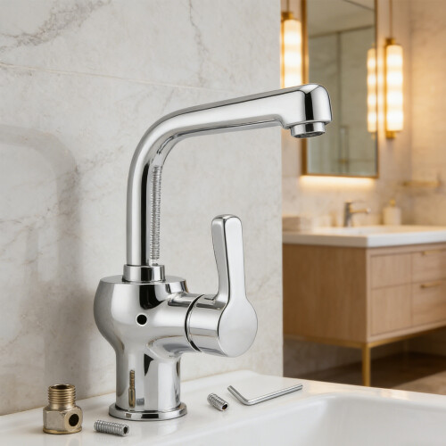 Single Metal Lever RP74148 Shower Handle Replacement With 1