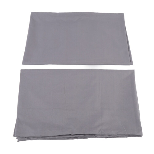 2 Pcs Pillow Cases 48 x 74 cm Dark Grey - Soft