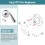Single Metal Lever RP74148 Shower Handle Replacement With 6