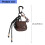 Versatile PU Key Holder Organiser Charm Practical-brown 4