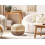 Beliani Pouffe DUKI Jute Brown 2