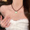 Collier de clavicule de perles d'amour d'été élégant pour-C 7