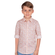 Allen Solly Jongens Roze Slim Fit Print Casual Shirt