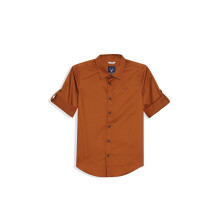 Allen Solly Jongens Slim Fit Shirt (Absfcspff80710_Bruin)