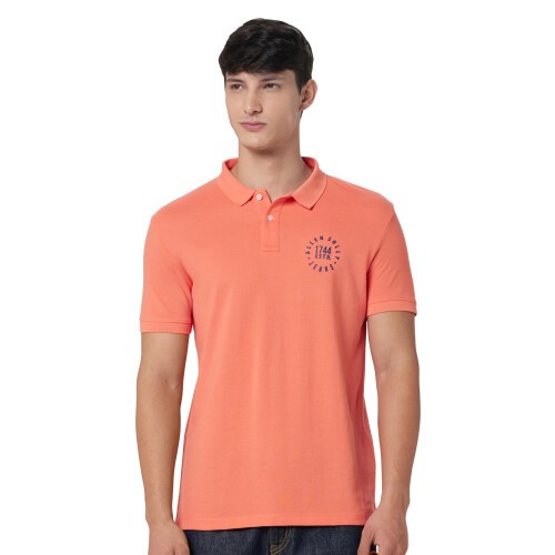 Πόλο T-Shirt Allen Solly Ανδρικό Ροζ