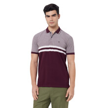 Allen Solly Ανδρικό Κανονικό T-Shirt Κόκκινο