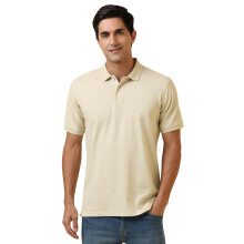 T-Shirt Allen Solly Ανδρικό Κανονικής Γραμμής Μπεζ