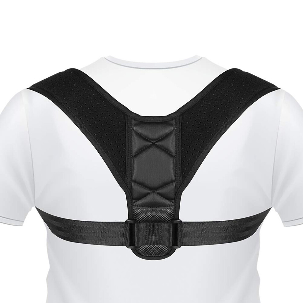 Adjustable Posture Corrector for Men and Women, Comfortable Upper Back Brace for Shoulder Alignment and Better Posture