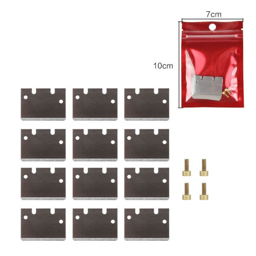 Versatile Tip for TS-100 Scraper for Printers Cooktop Surfaces Maintenance Hot Bed PEI Platform Cleaning Scraper 12PCS 1