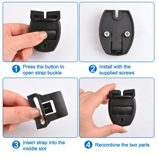 Hot Tub Cover Latch Replacement Kit with Keys and Hardware, Secure Locking System, 4 Piece Set 2