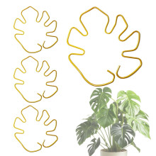 Gold Plant Support Trellis Set of 4, Reusable Indoor Outdoor Metal Climbing Holder for Vines Monstera Roses