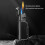 Butane Torch Lighter Dual Flame Windproof Refillable Metal Lighter with Visible Fuel Window Adjustable Flame 2