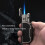 Butane Torch Lighter Dual Flame Windproof Refillable Metal Lighter with Visible Fuel Window Adjustable Flame 3