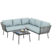 Conjunto de Jardín Azul 191 x 191 x 65 cm