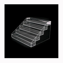 5 Tier Acrylic Cigarette Display Rack Clear Layered Stand Durable Space‑Saving Counter Organizer