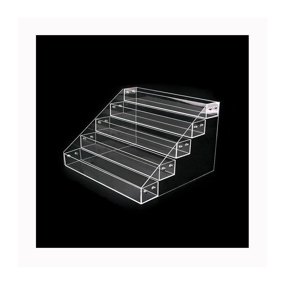 5 Tier Acrylic Cigarette Display Rack Clear Layered Stand Durable SpaceâSaving Counter Organizer
