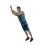 Realistic Rock Climber Figure Model 1:64 Scale Hand- Blue 1