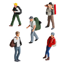 1:87 Scale Figures Dioramas Miniature Rock-A Set Of Five People