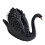 Geese Sculpture Decors Geese Statue Model Table Decors-Black 1
