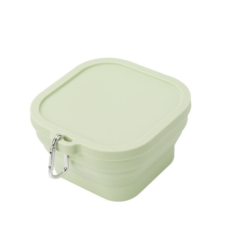 Expandable Silicones Meal Preps Container Foldable-Green 750ml