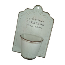 Étagère murale en fer pour jardinière, support de-Blanc