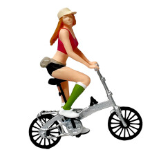 Figurine en résine de cyclistes à l'échelle 1:64, fine et-1162