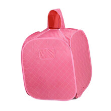 Portable Steam Sauna Tent with Hood for Home Use, Foldable Indoor Sauna, Pink